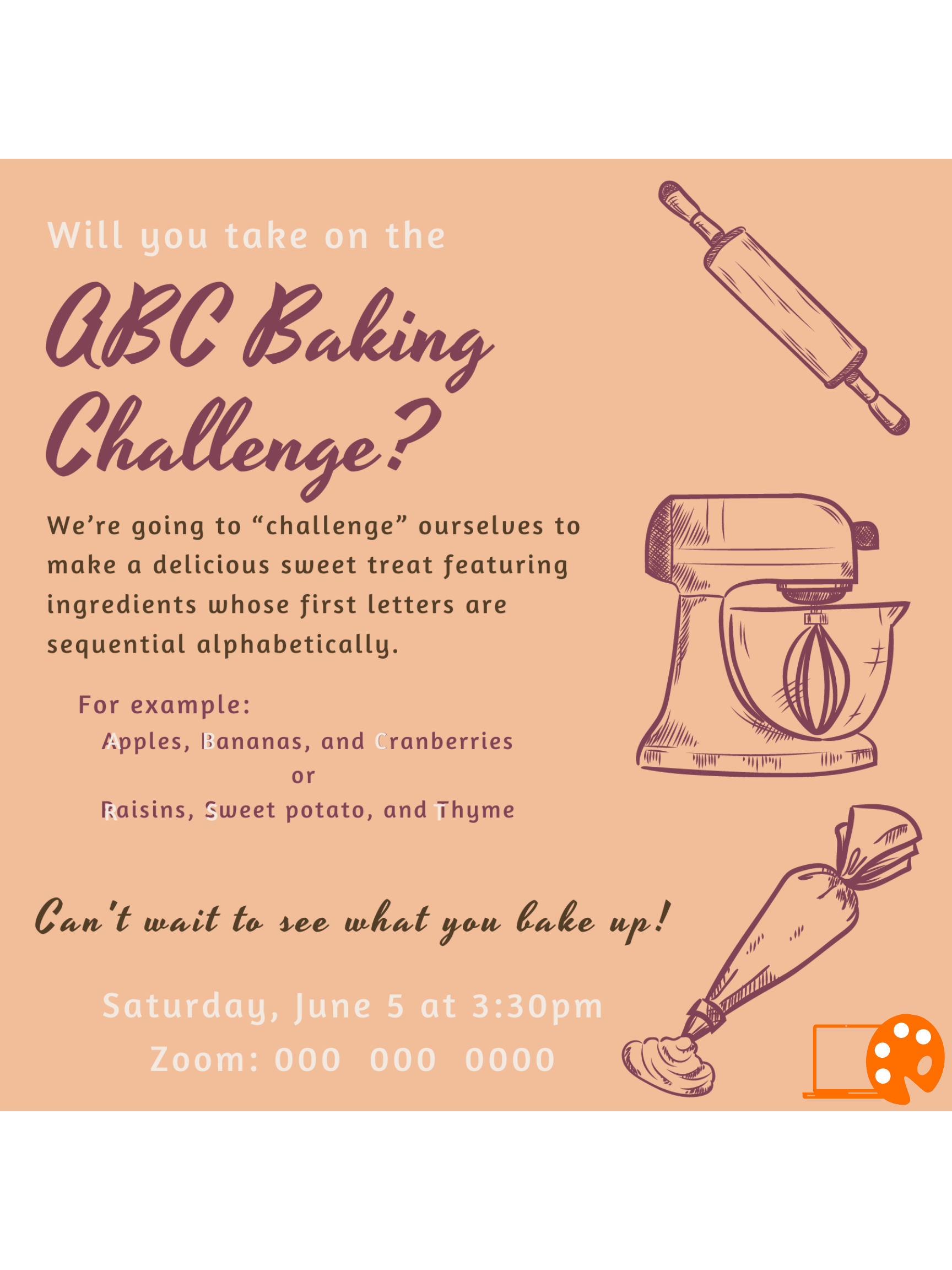 ABC Baking Challenge Invitation version 1